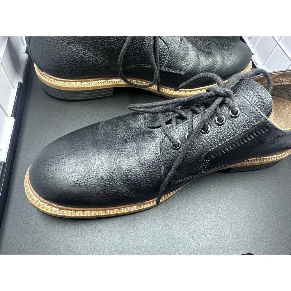 Timberland Mens Black Leather Waterproof Oxford Dress Shoes Lace Up Size 9.5 410